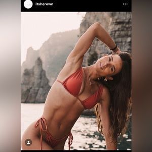 Herown (Helen Owen) bikini. Terracotta color. Terracotta/rust color.